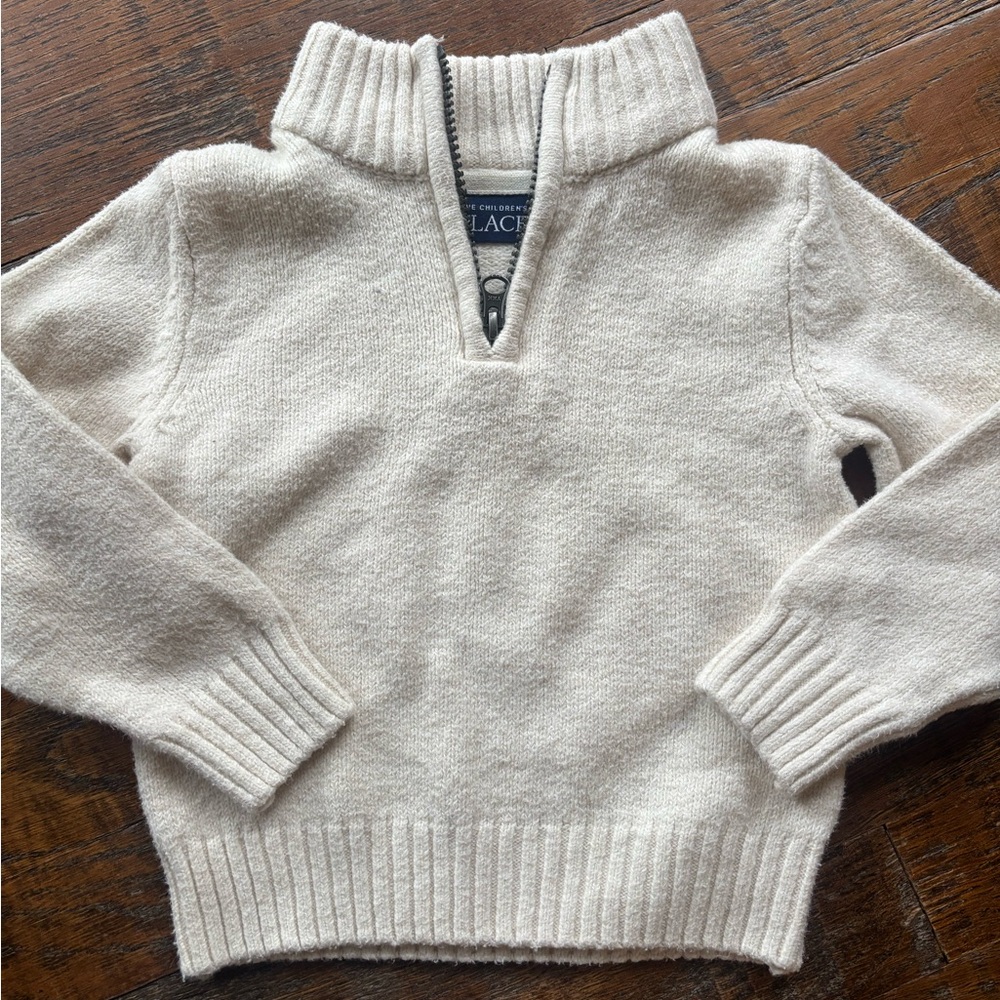 The Children's Place Cream Turtleneck Sweater